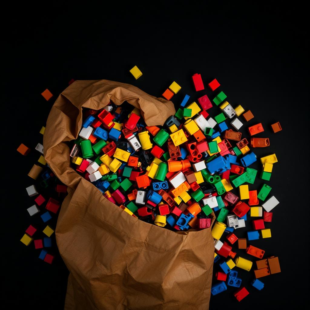 Mixed LEGO Brick Bulk Lot — 5 lbs